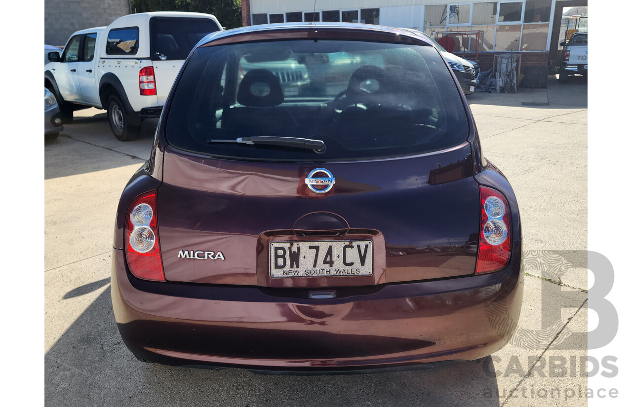 4/2009 Nissan Micra  K12 5d Hatchback Maroon 1.4L