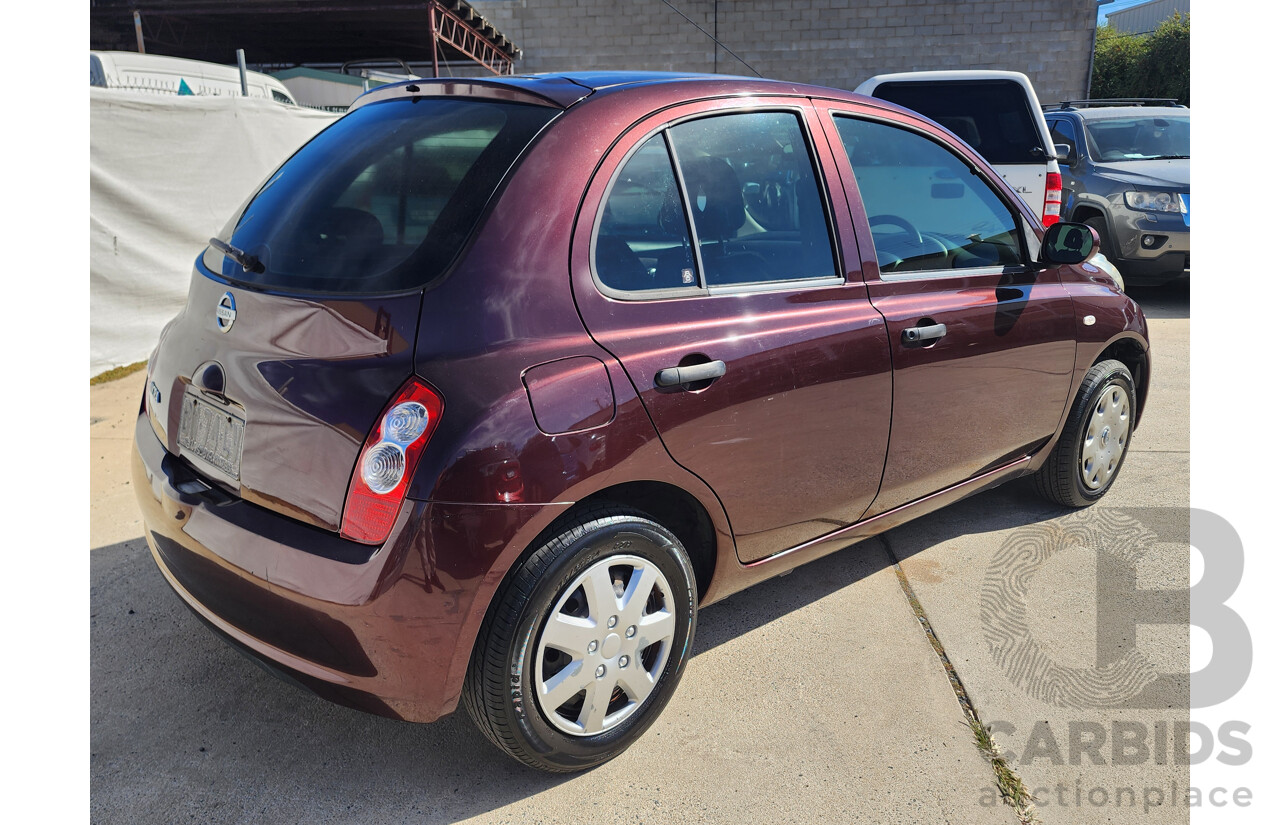 4/2009 Nissan Micra  K12 5d Hatchback Maroon 1.4L