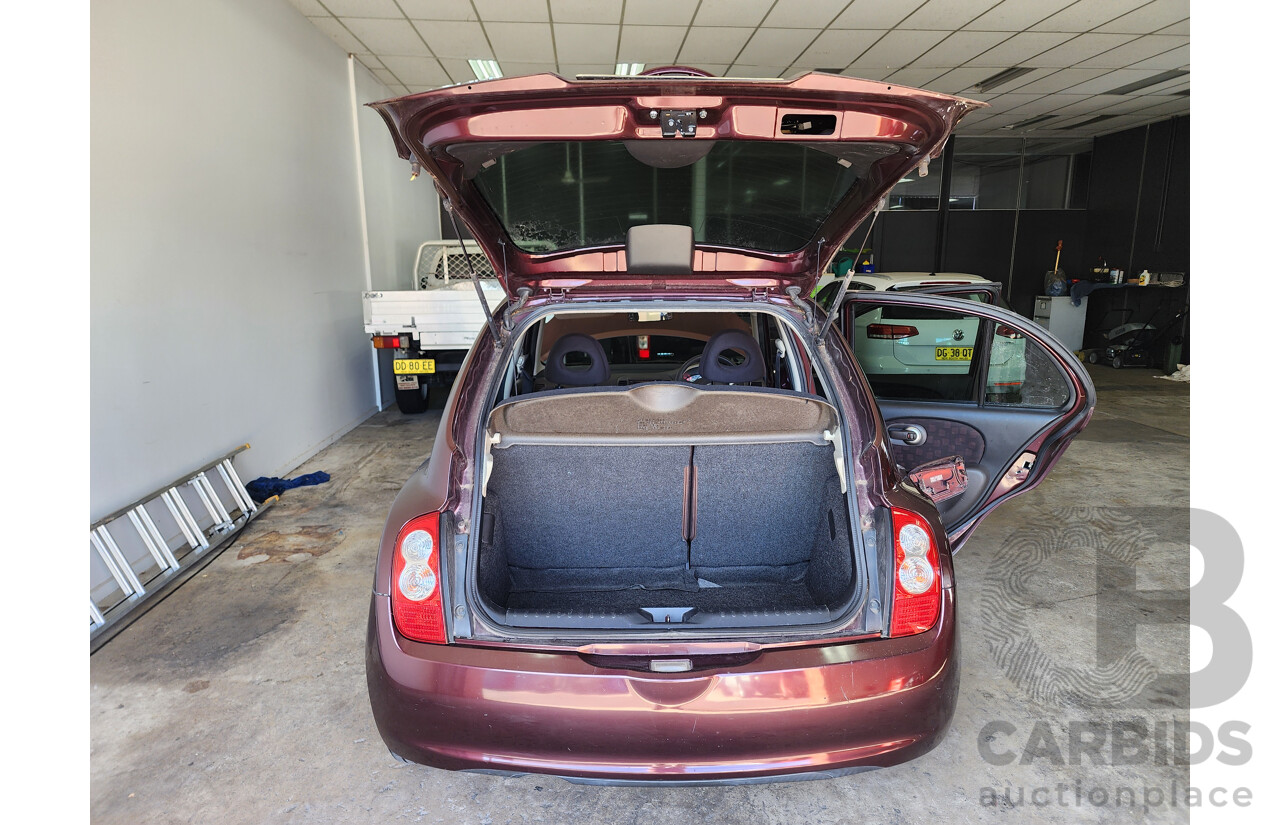 4/2009 Nissan Micra  K12 5d Hatchback Maroon 1.4L