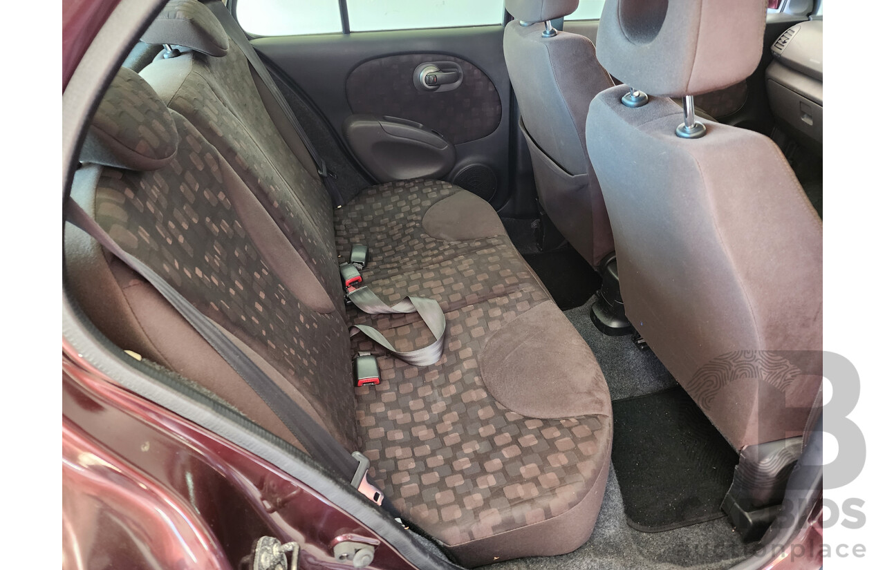 4/2009 Nissan Micra  K12 5d Hatchback Maroon 1.4L