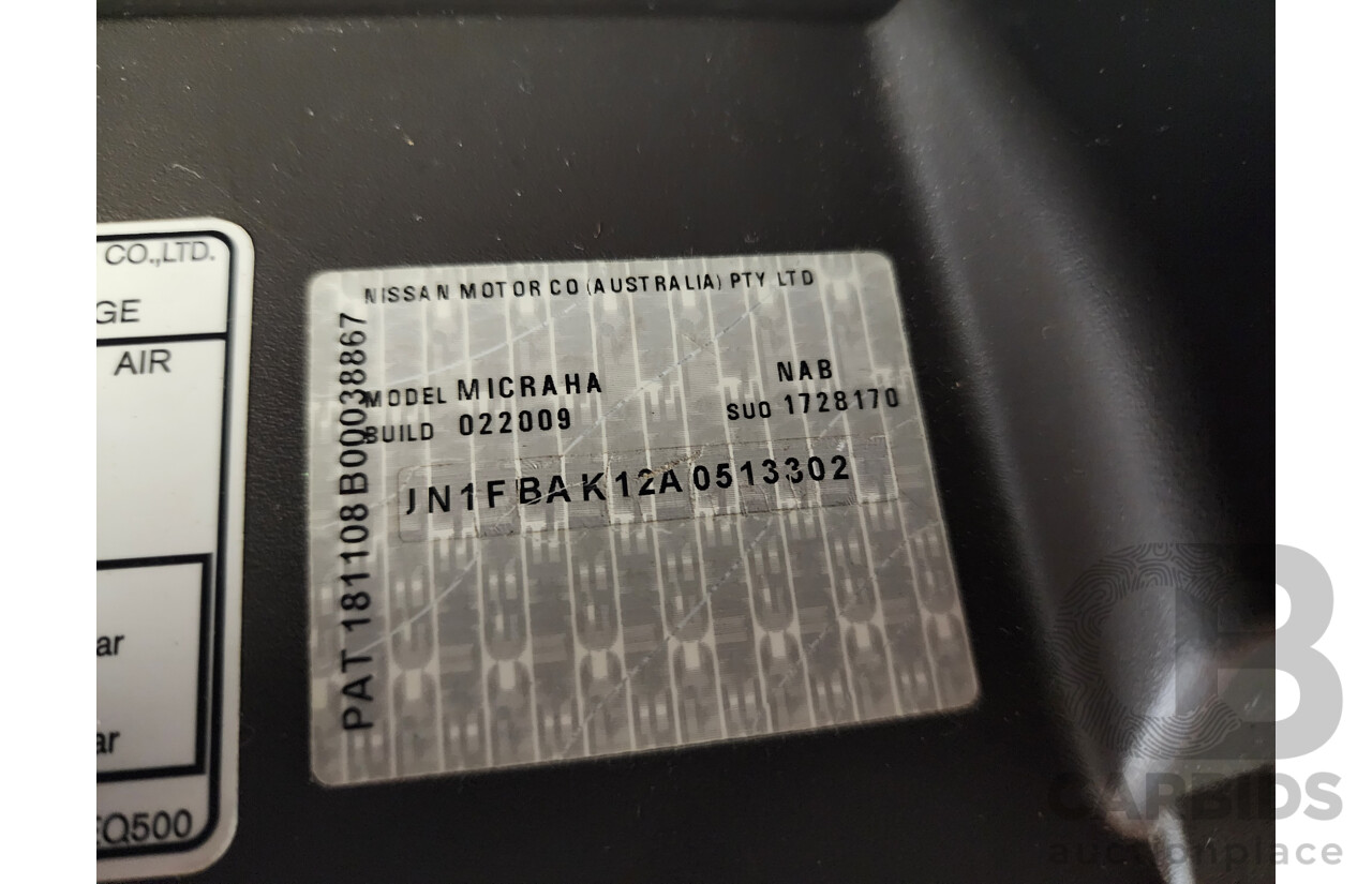 4/2009 Nissan Micra  K12 5d Hatchback Maroon 1.4L