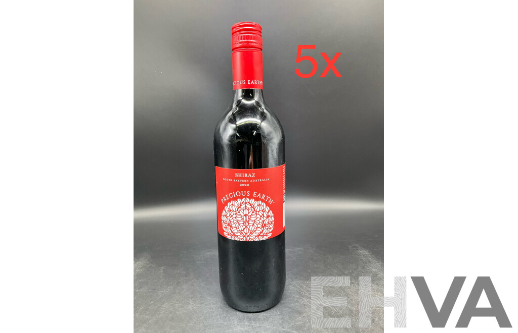 PRECIOUS EARTH - SHIRAZ 2022 750ml  - Lot of 5