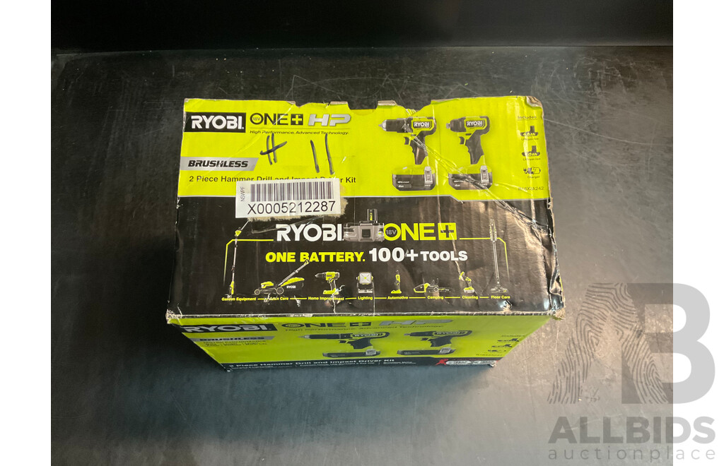 Ryobi 18V ONE+ HP Brushless Compact 2-Piece Kit - ORP $349