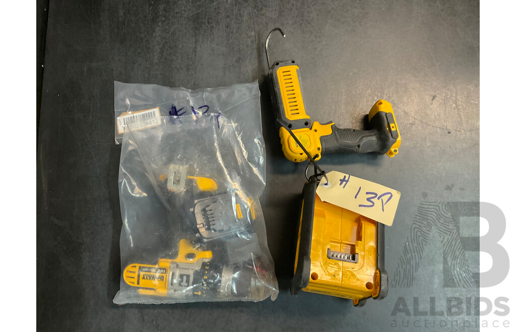 DeWALT Cordless Drill, Radio and Torch