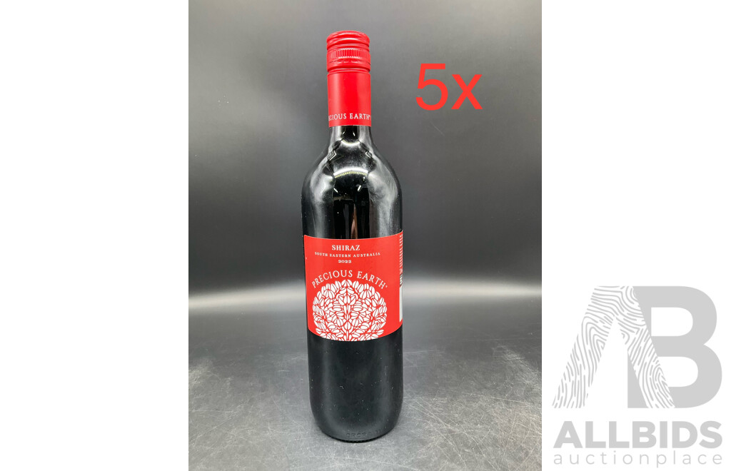 PRECIOUS EARTH - SHIRAZ 2022 750ml  - Lot of 5