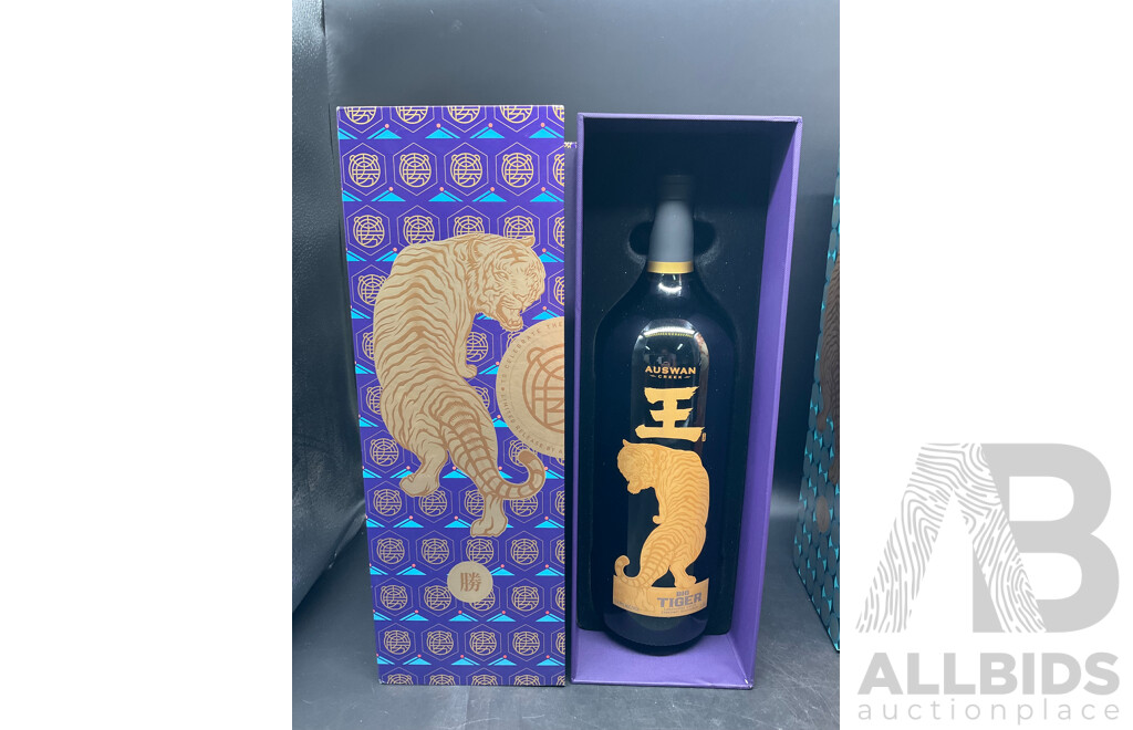 AUSWAN CREEK BIG TIGER Cabernet Sauvignon 1.5L X3, MESSAPI Puglia Negroamaro 750ml  - Lot of 4