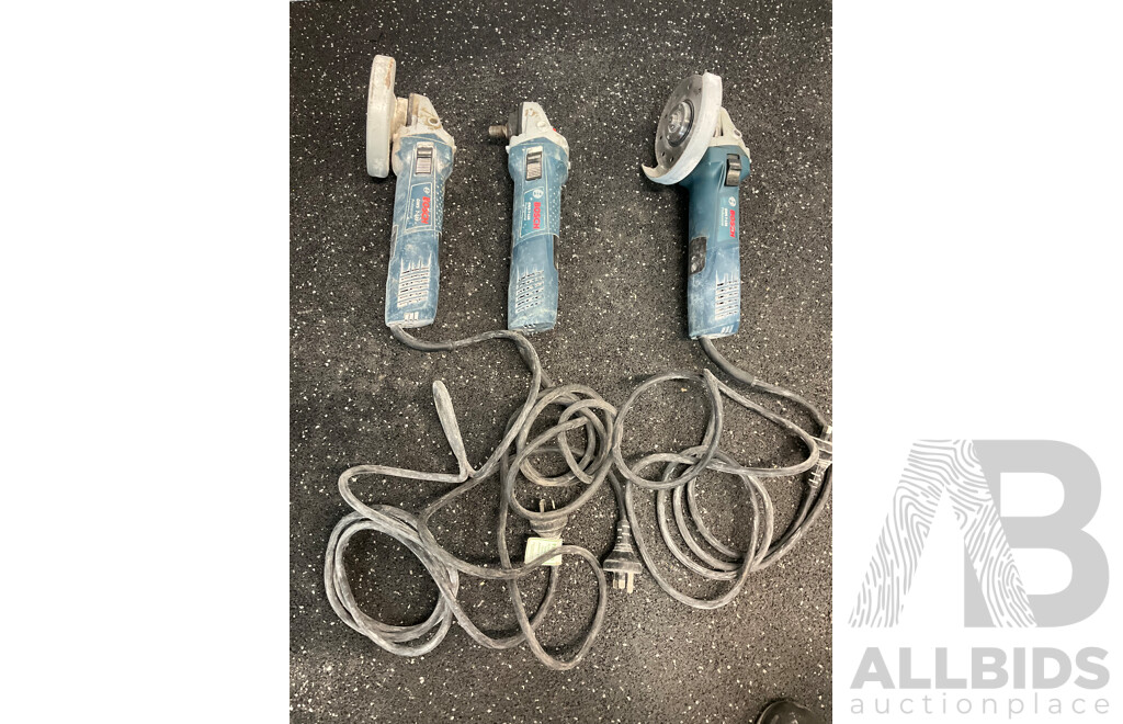 BOSH (GWS 7-125) Professional Angle Grinder - Lot of 3