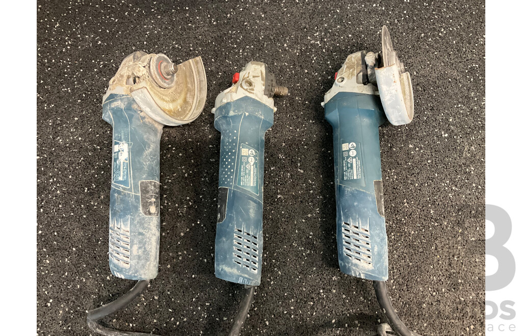 BOSH (GWS 7-125) Professional Angle Grinder - Lot of 3