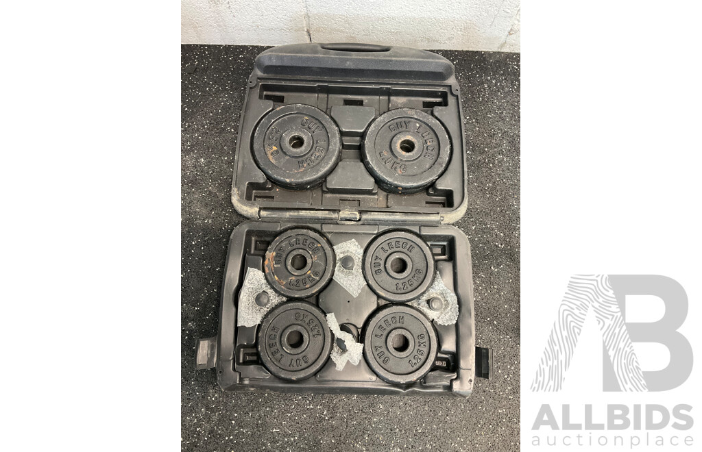 GUY LEECH Fitness 18 Kg Weight Set and CELSIUS Weight Set - Lot of 2