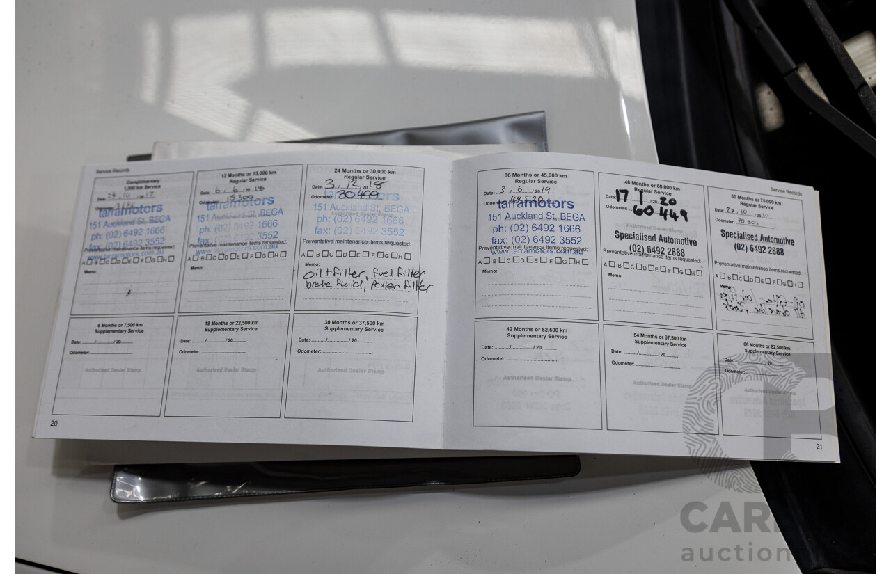 11/2016 Mitsubishi Outlander LS Safety Pack (4x4) ZK MY16 4d Wagon White Turbo Diesel 2.2L - 7 Seater