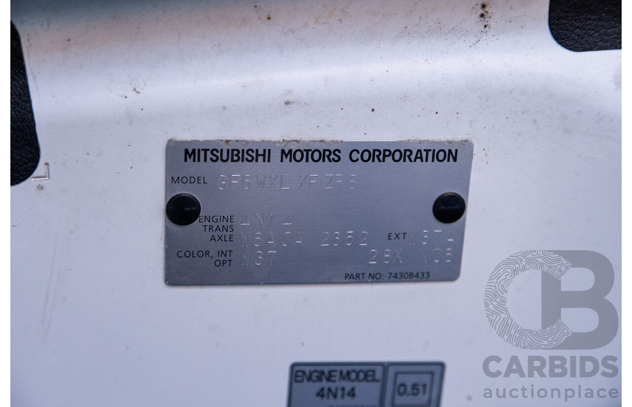 11/2016 Mitsubishi Outlander LS Safety Pack (4x4) ZK MY16 4d Wagon White Turbo Diesel 2.2L - 7 Seater