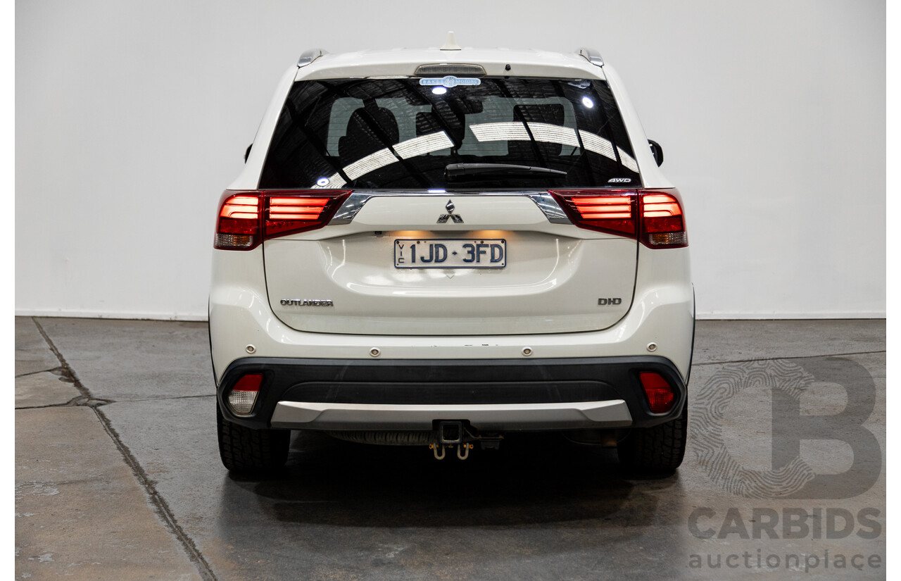 11/2016 Mitsubishi Outlander LS Safety Pack (4x4) ZK MY16 4d Wagon White Turbo Diesel 2.2L - 7 Seater
