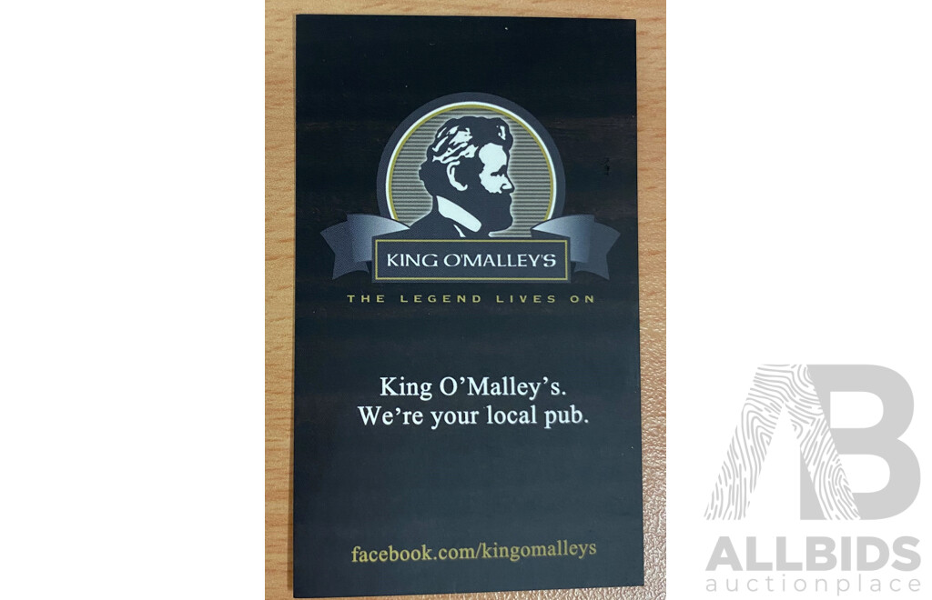 King O'Malley's Gift Card