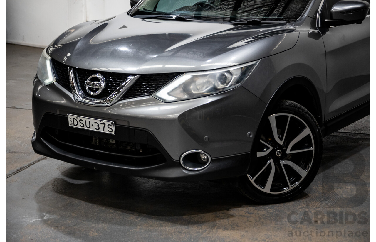 9/2017 Nissan Qashqai TI J11 4d Wagon Gun Grey Metallic 2.0L