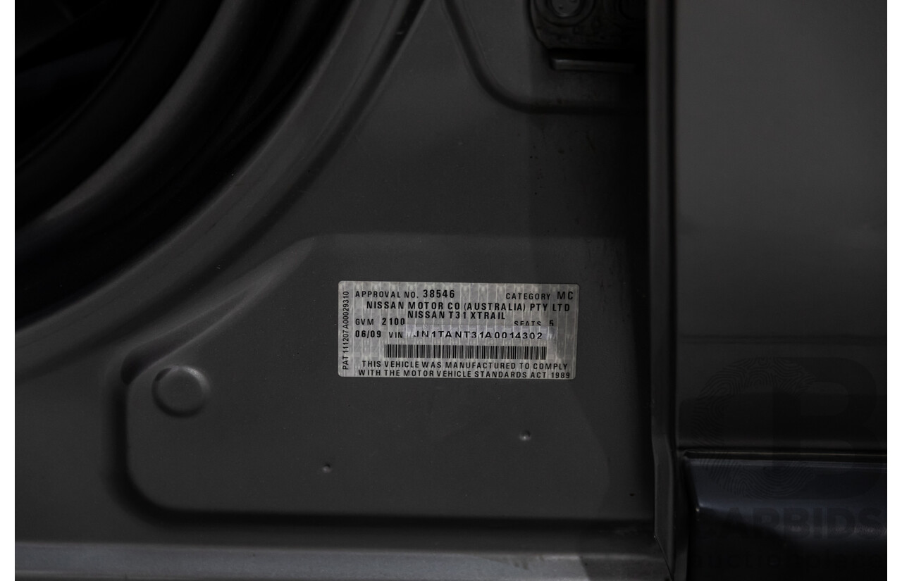 6/2009 Nissan X-Trail ST-L (4x4) T31 4d Wagon Grey 2.5L