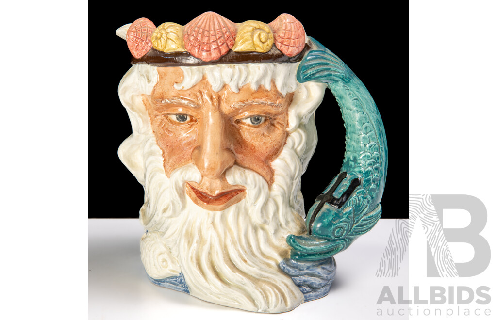 Vintage English Royal Doulton Neptune Character Jug, D6548