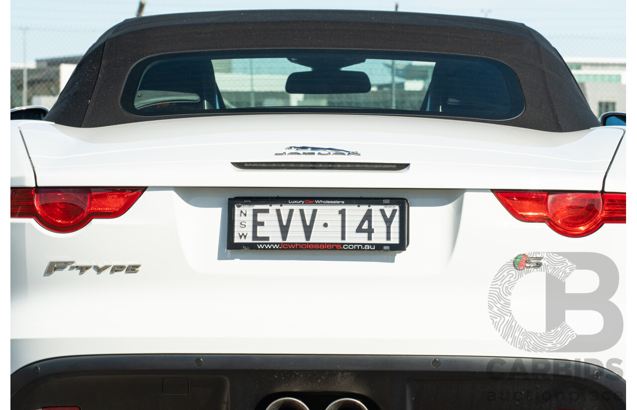 8/2013 Jaguar F-Type X152 2d Roadster Polaris White Supercharged V6 3.0L
