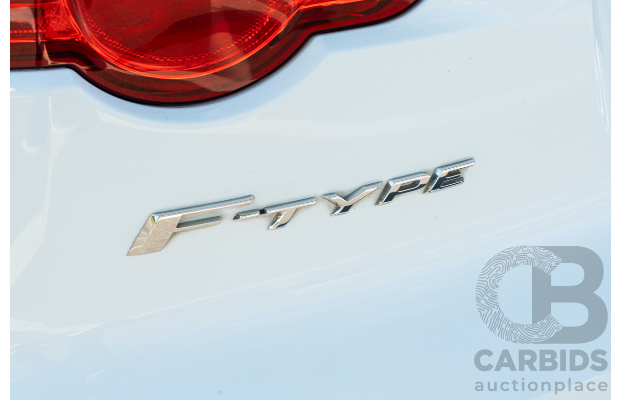 8/2013 Jaguar F-Type X152 2d Roadster Polaris White Supercharged V6 3.0L