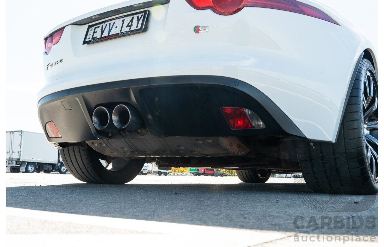 8/2013 Jaguar F-Type X152 2d Roadster Polaris White Supercharged V6 3.0L