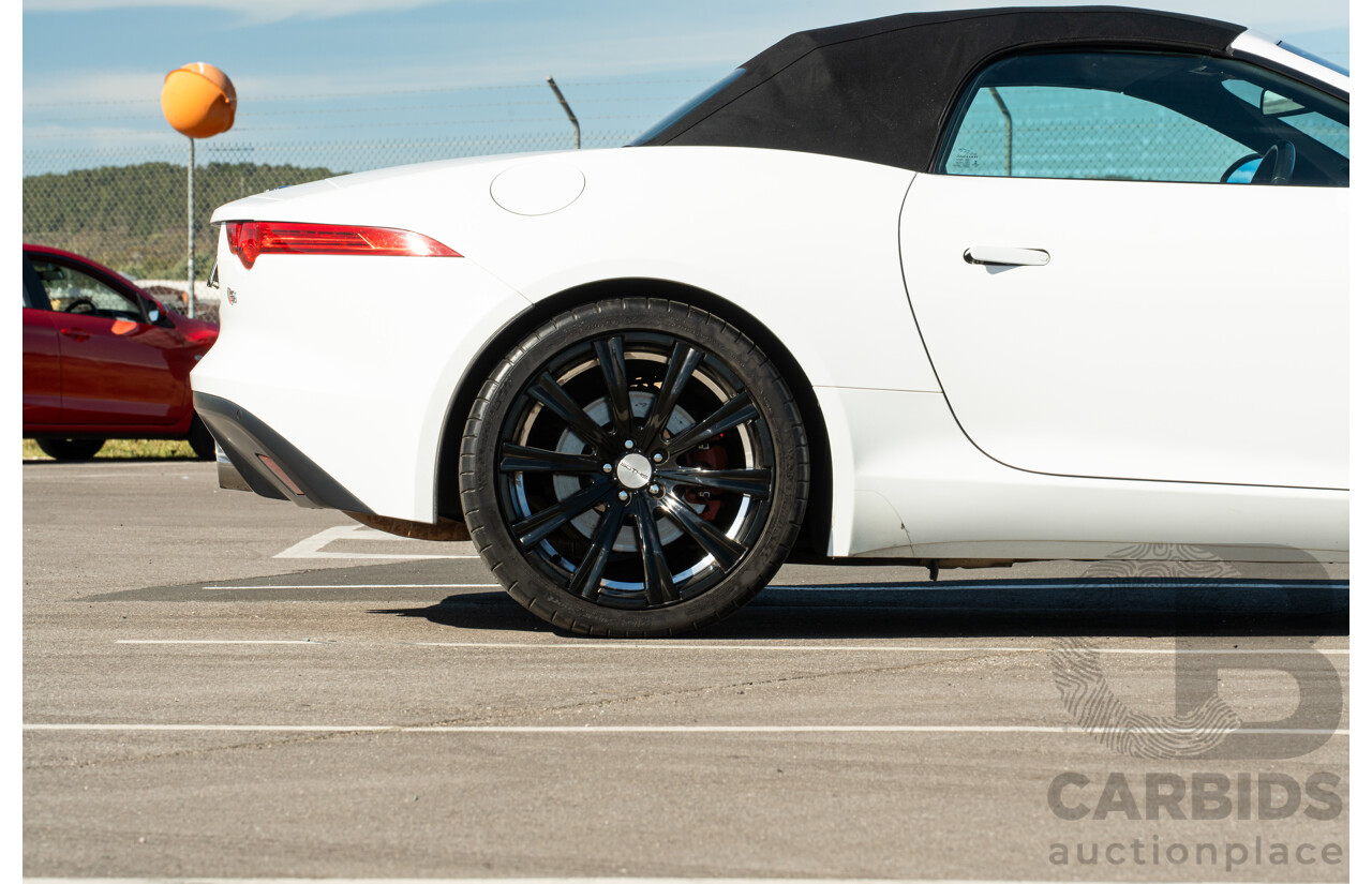 8/2013 Jaguar F-Type X152 2d Roadster Polaris White Supercharged V6 3.0L
