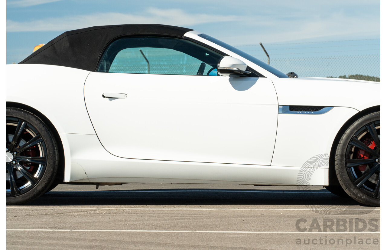 8/2013 Jaguar F-Type X152 2d Roadster Polaris White Supercharged V6 3.0L