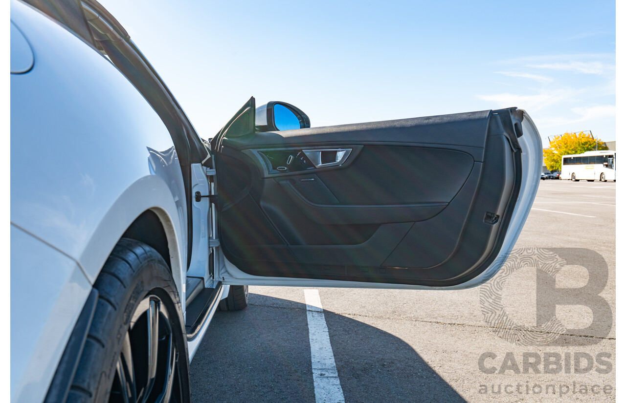 8/2013 Jaguar F-Type X152 2d Roadster Polaris White Supercharged V6 3.0L