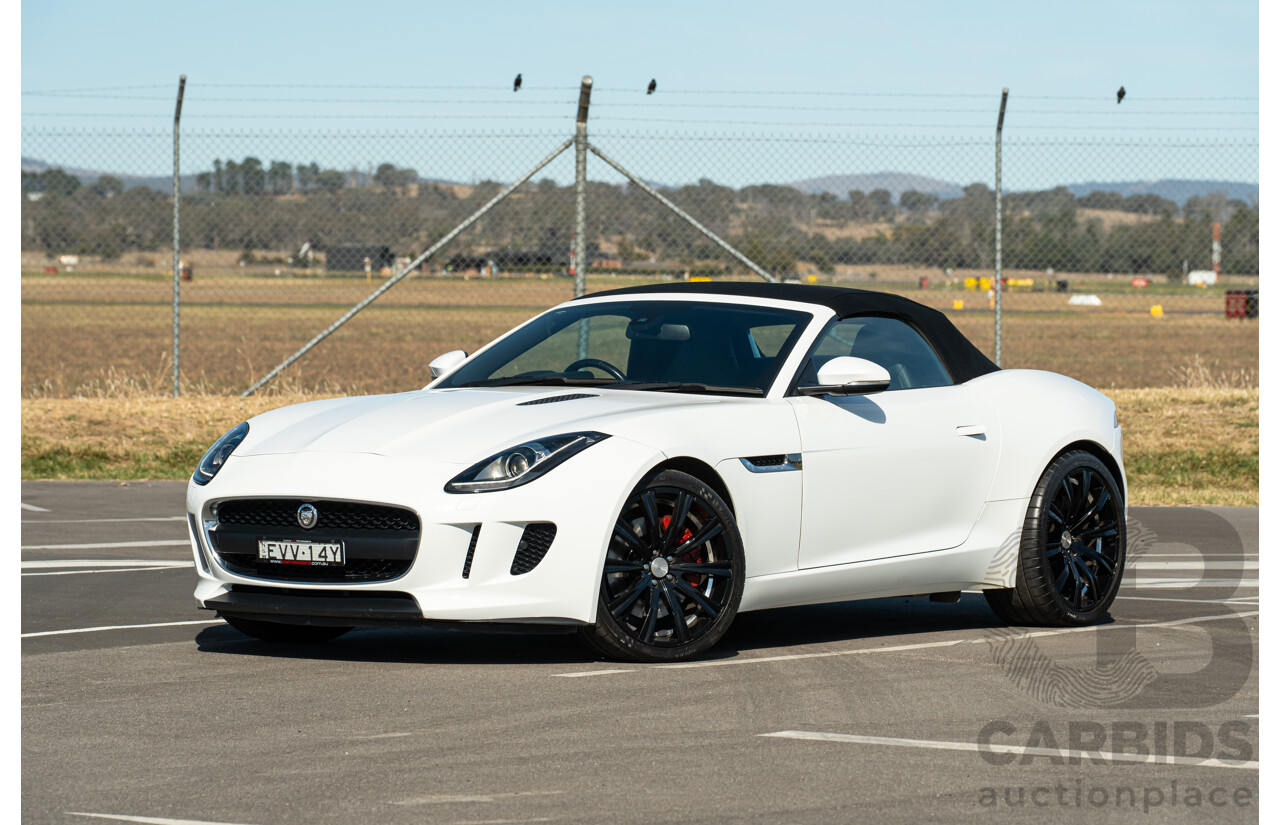 8/2013 Jaguar F-Type X152 2d Roadster Polaris White Supercharged V6 3.0L