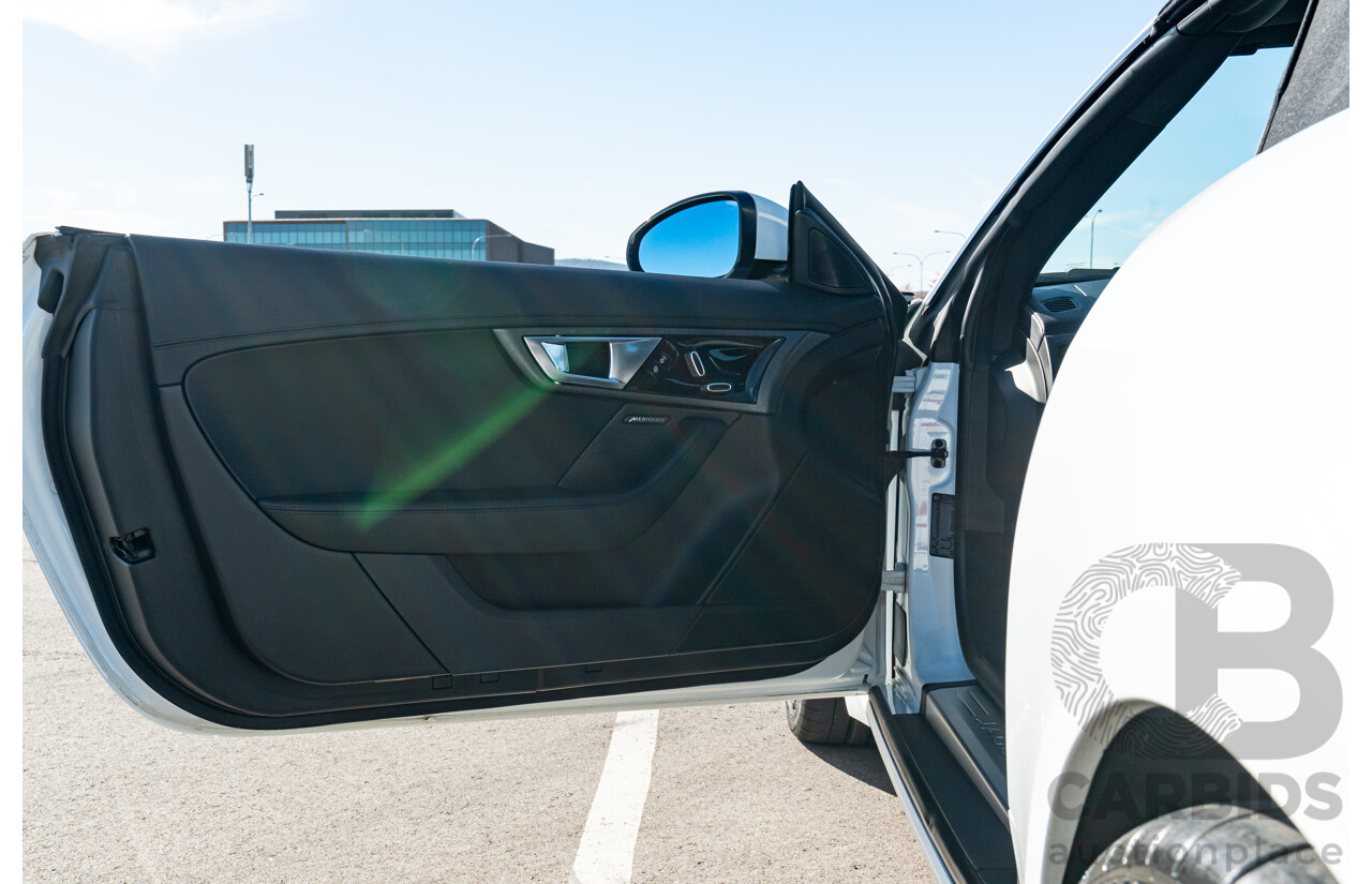 8/2013 Jaguar F-Type X152 2d Roadster Polaris White Supercharged V6 3.0L