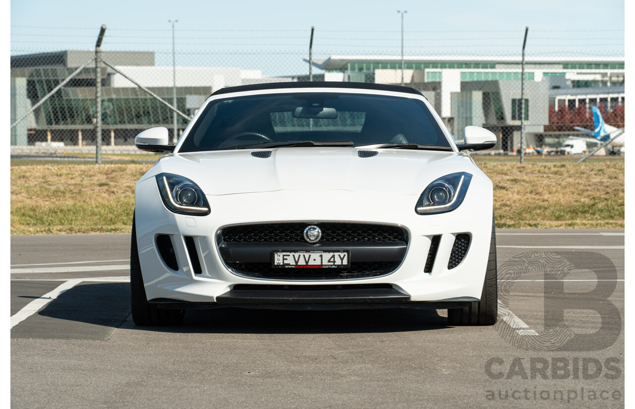 8/2013 Jaguar F-Type X152 2d Roadster Polaris White Supercharged V6 3.0L