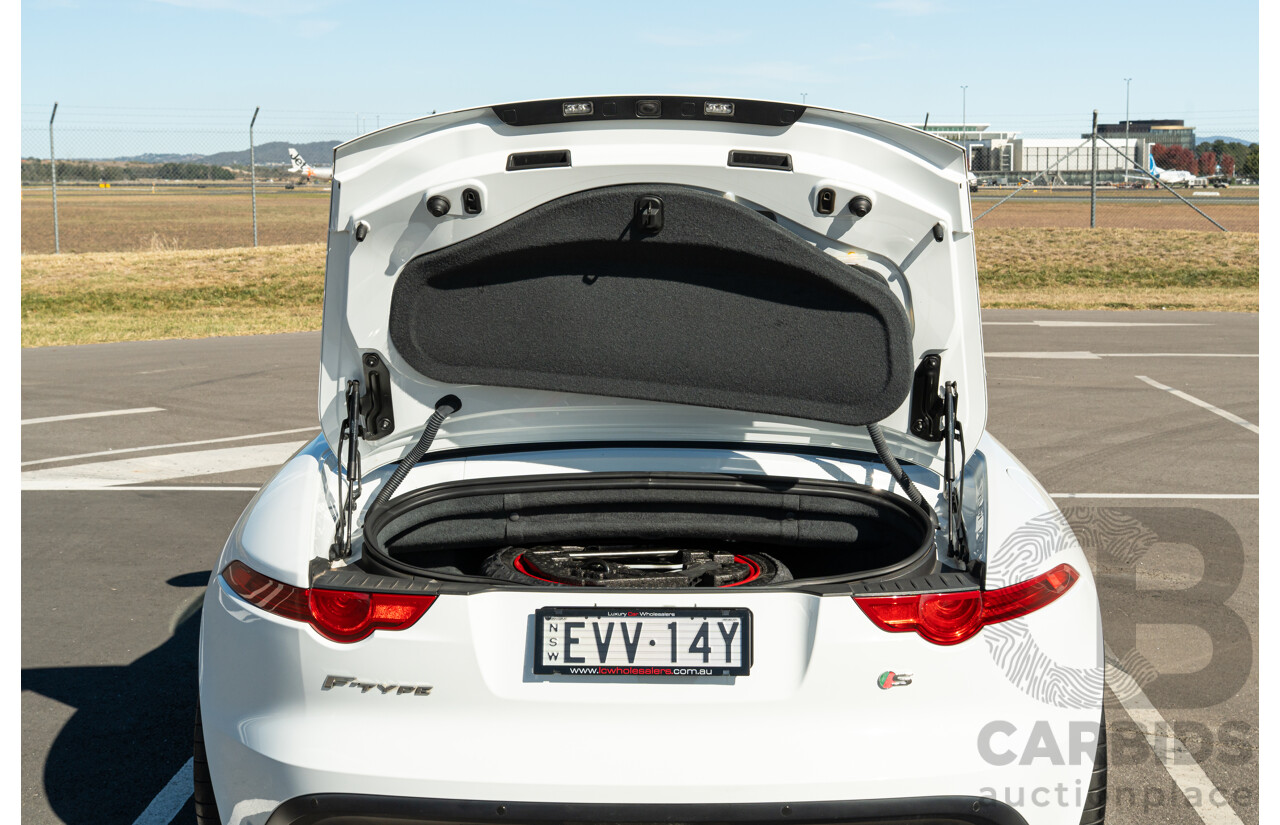 8/2013 Jaguar F-Type X152 2d Roadster Polaris White Supercharged V6 3.0L