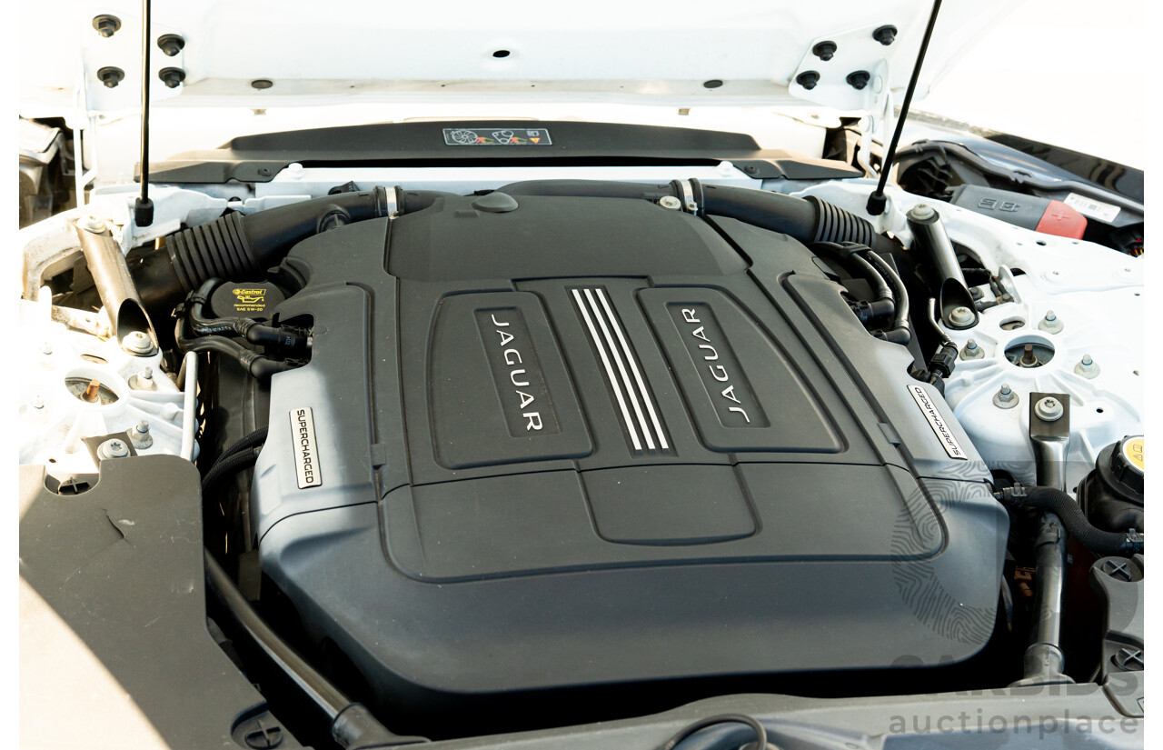 8/2013 Jaguar F-Type X152 2d Roadster Polaris White Supercharged V6 3.0L