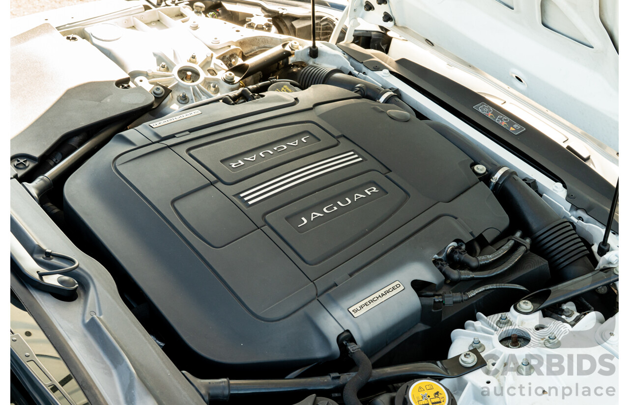 8/2013 Jaguar F-Type X152 2d Roadster Polaris White Supercharged V6 3.0L