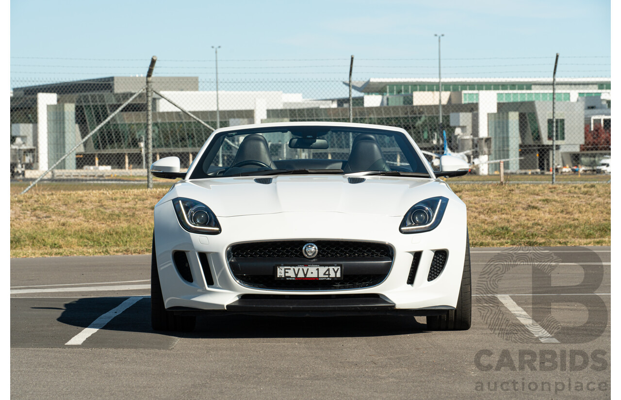 8/2013 Jaguar F-Type X152 2d Roadster Polaris White Supercharged V6 3.0L