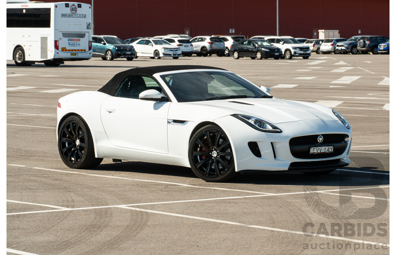 8/2013 Jaguar F-Type X152 2d Roadster Polaris White Supercharged V6 3.0L