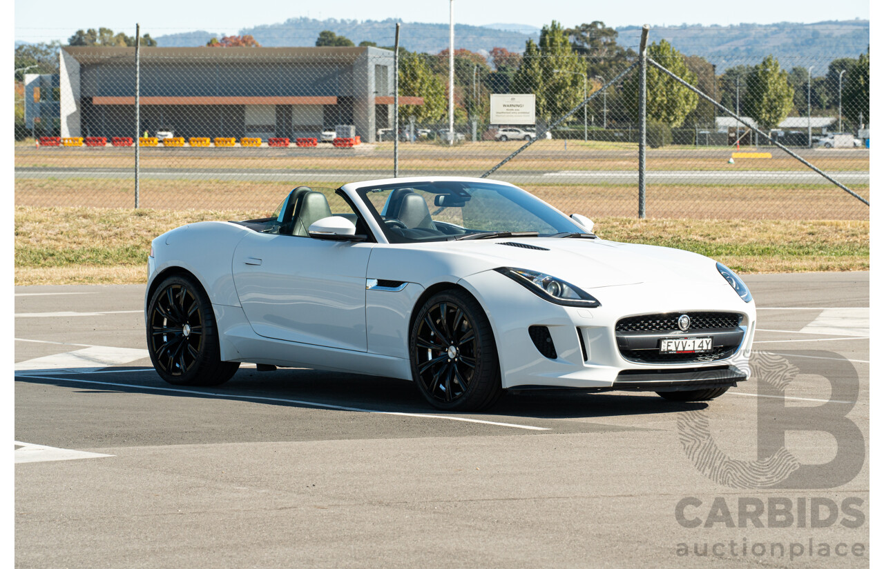 8/2013 Jaguar F-Type X152 2d Roadster Polaris White Supercharged V6 3.0L