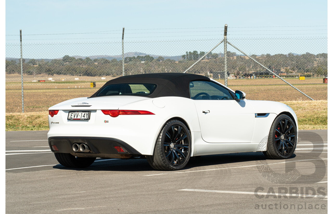 8/2013 Jaguar F-Type X152 2d Roadster Polaris White Supercharged V6 3.0L
