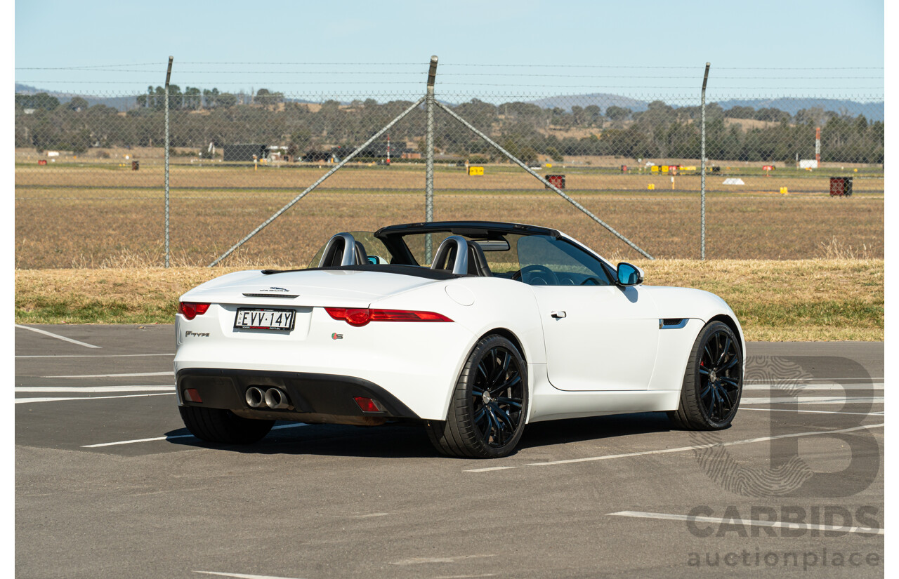 8/2013 Jaguar F-Type X152 2d Roadster Polaris White Supercharged V6 3.0L