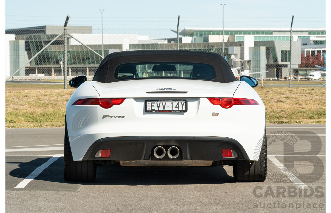 8/2013 Jaguar F-Type X152 2d Roadster Polaris White Supercharged V6 3.0L