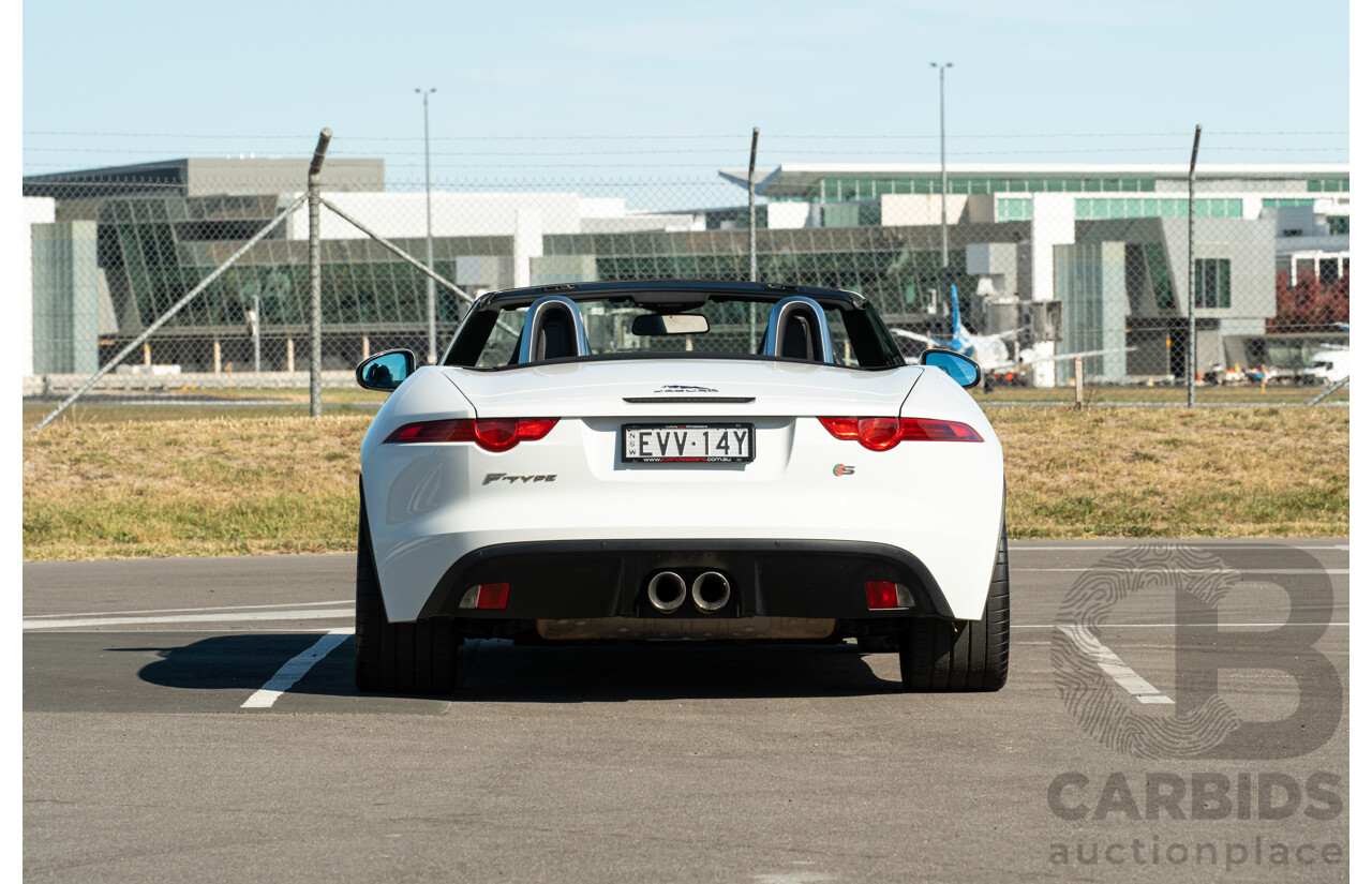 8/2013 Jaguar F-Type X152 2d Roadster Polaris White Supercharged V6 3.0L
