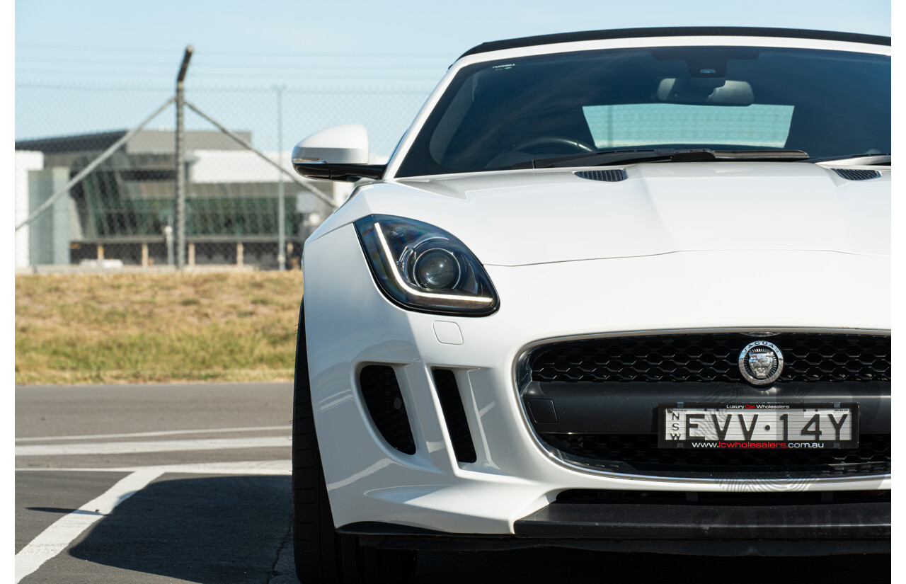 8/2013 Jaguar F-Type X152 2d Roadster Polaris White Supercharged V6 3.0L