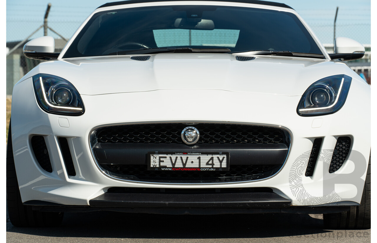 8/2013 Jaguar F-Type X152 2d Roadster Polaris White Supercharged V6 3.0L