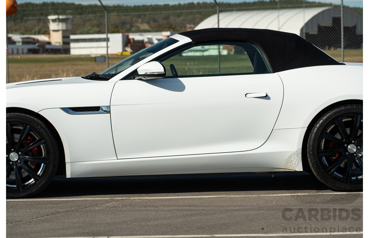 8/2013 Jaguar F-Type X152 2d Roadster Polaris White Supercharged V6 3.0L