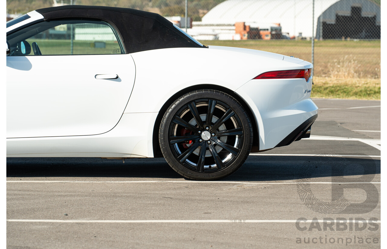 8/2013 Jaguar F-Type X152 2d Roadster Polaris White Supercharged V6 3.0L