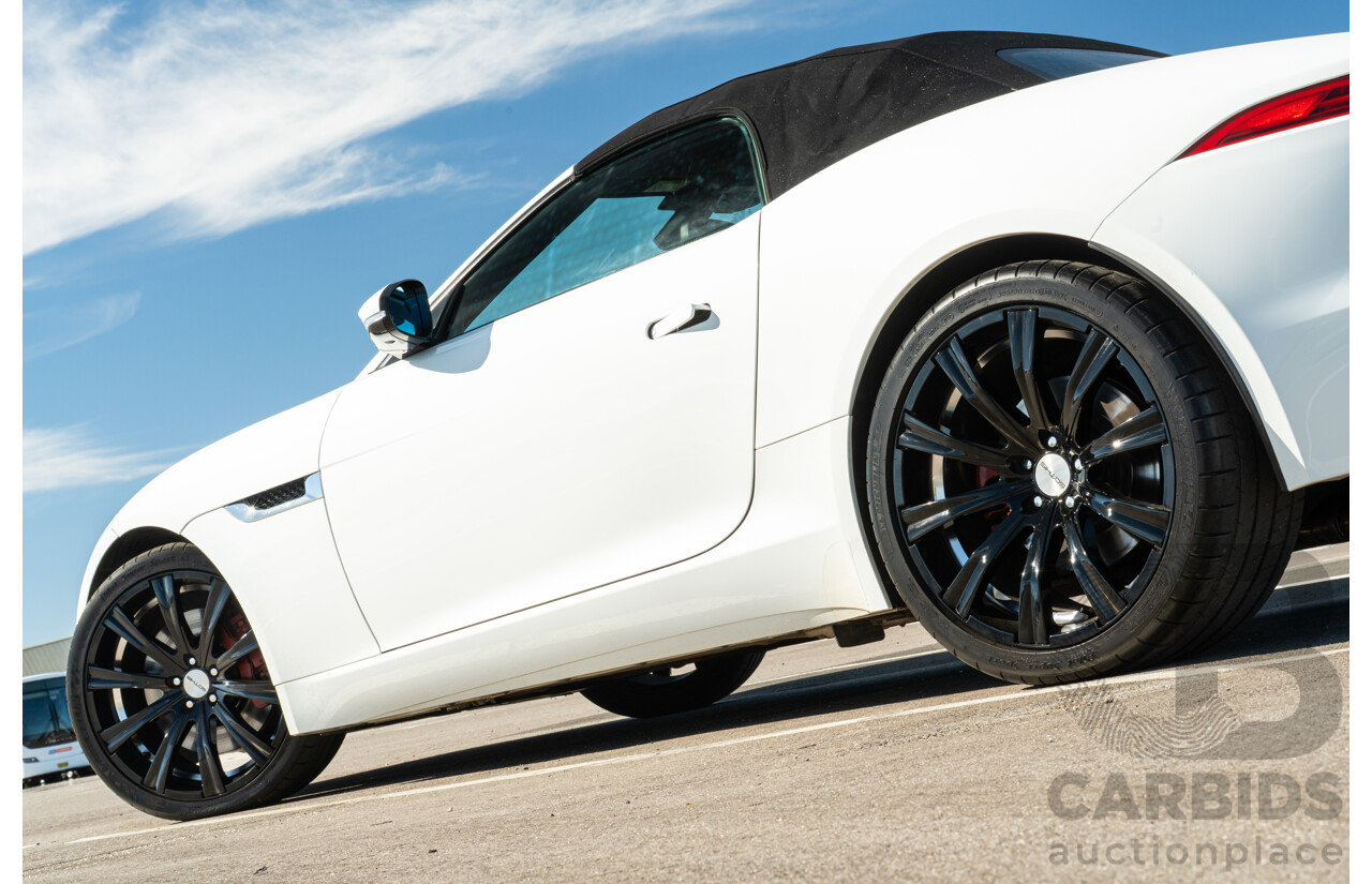 8/2013 Jaguar F-Type X152 2d Roadster Polaris White Supercharged V6 3.0L