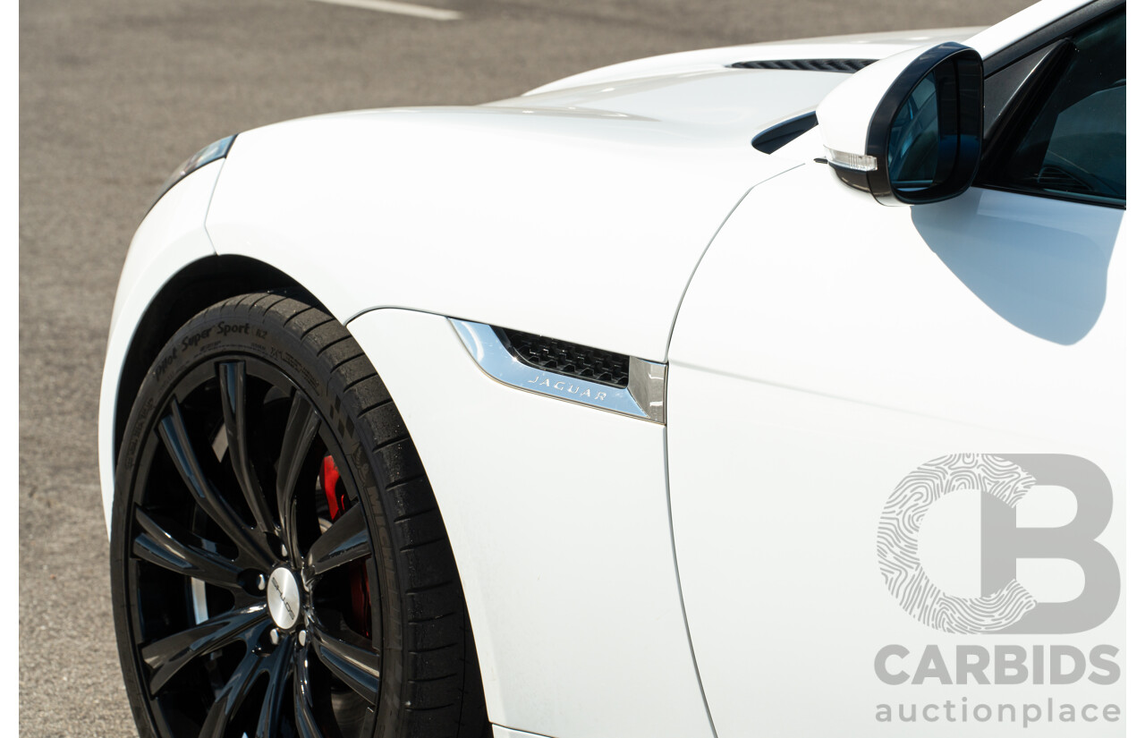 8/2013 Jaguar F-Type X152 2d Roadster Polaris White Supercharged V6 3.0L
