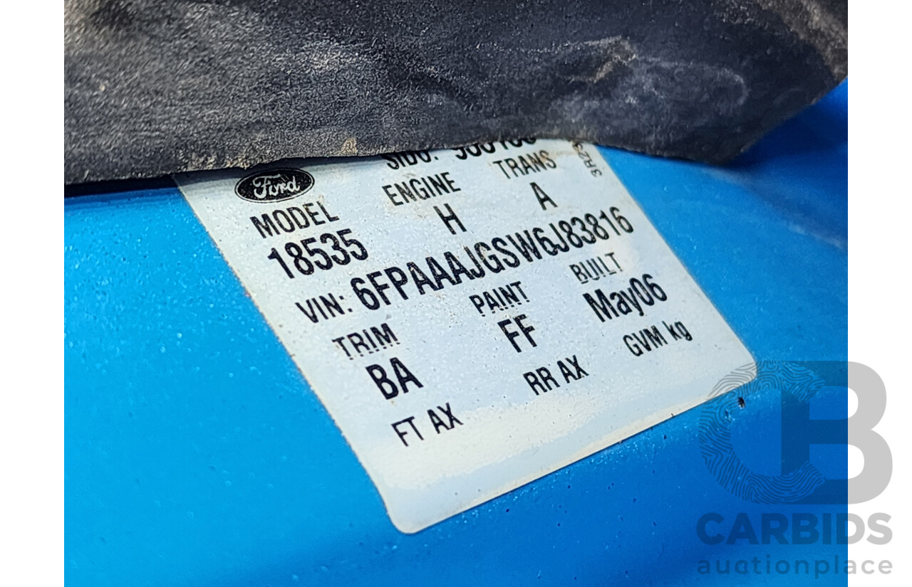 5/2006 Ford Falcon XR6 BF 4d Sedan Blue 4.0L