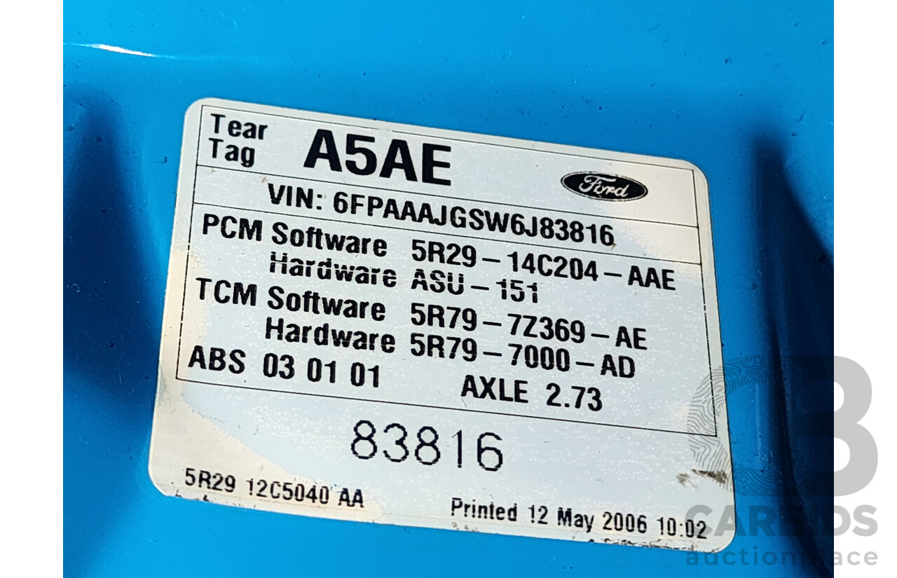 5/2006 Ford Falcon XR6 BF 4d Sedan Blue 4.0L