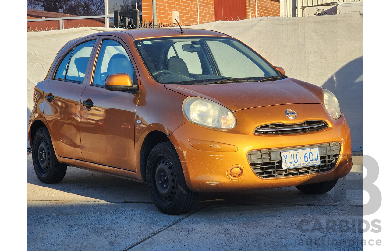 5/2011 Nissan Micra ST-L K13 5d Hatchback Gold 1.5L