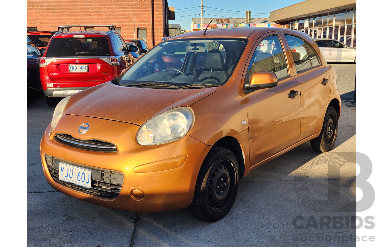 5/2011 Nissan Micra ST-L K13 5d Hatchback Gold 1.5L