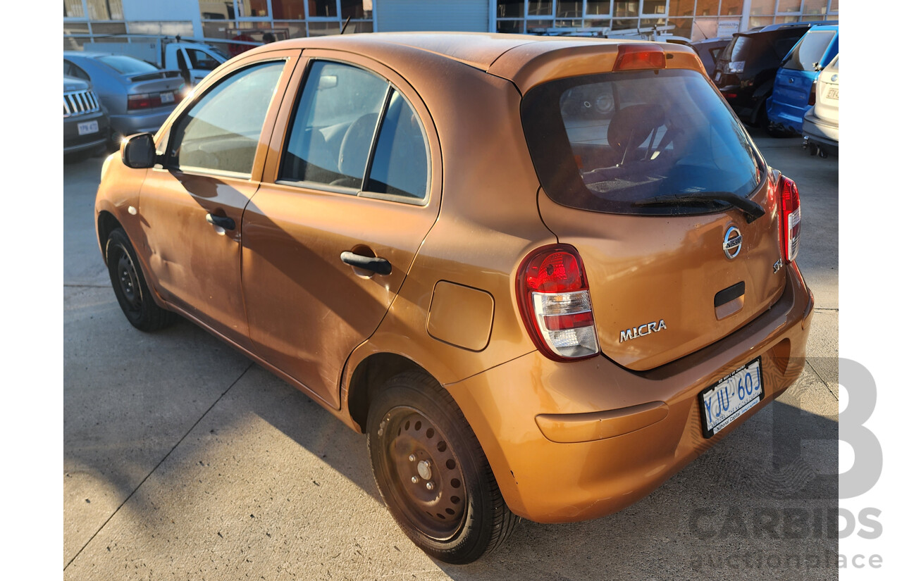 5/2011 Nissan Micra ST-L K13 5d Hatchback Gold 1.5L